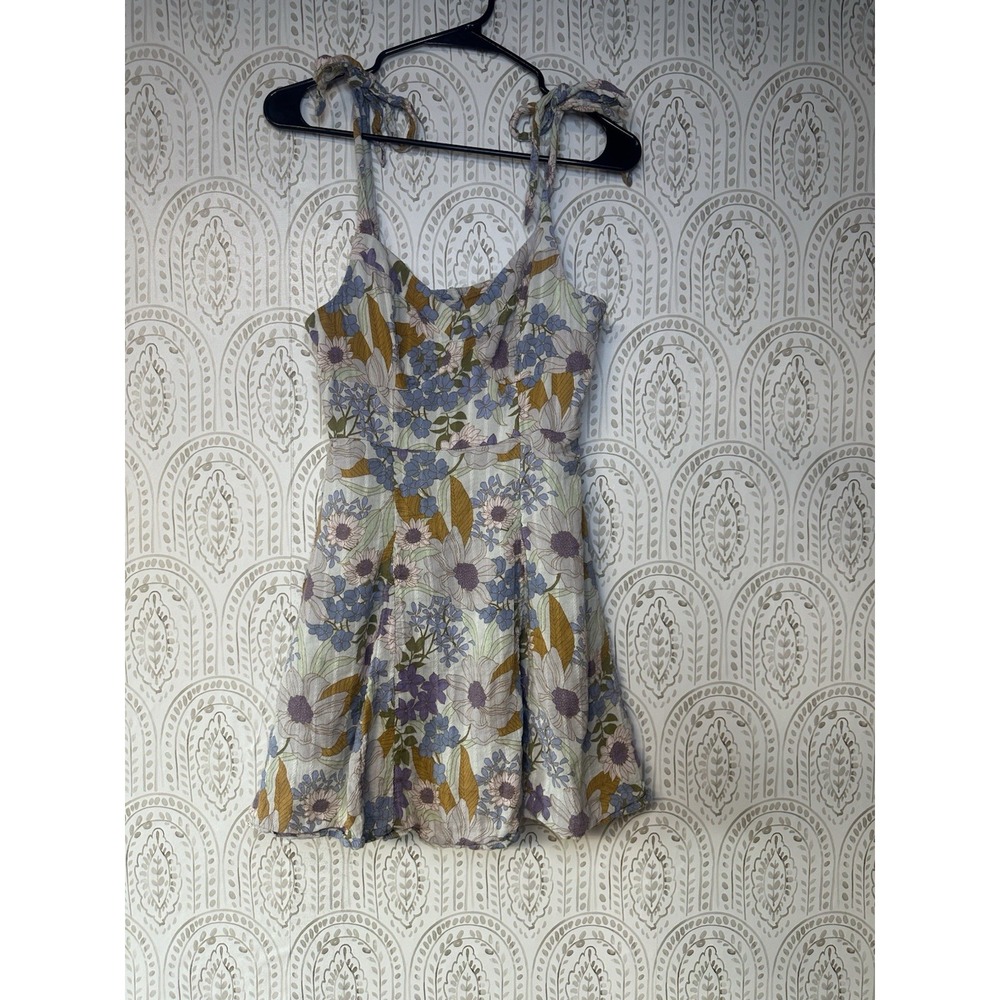 American Eagle Womens Small Floral‎ Fit And Flare Mini Dress Corset Cute